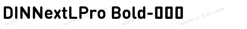 DINNextLPro Bold字体转换